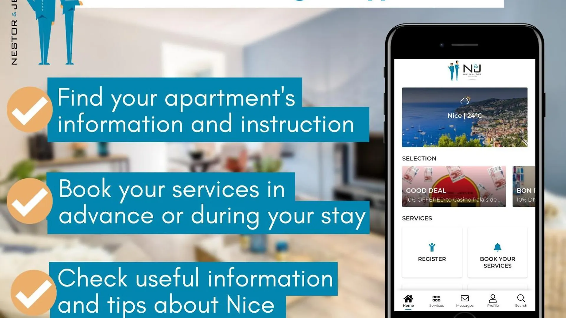 Apartment Nestor&Jeeves - Escapade - Central - Near Beach Nice France